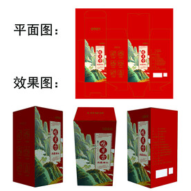 凤凰单丛鸭屎香茶盒包装平面图
