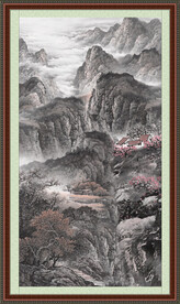 客厅山水画 
