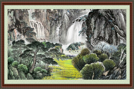 客厅山水画 