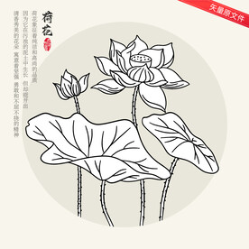矢量荷花