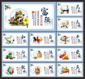 价值观展板