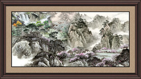 国画山水画 
