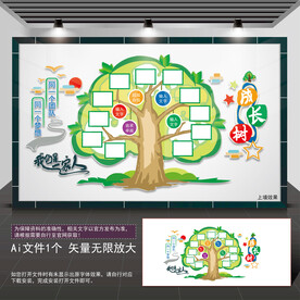 成长树照片墙