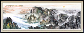 泰山客厅装饰画 