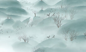 抽象山水画 
