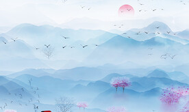 中式背景墙 