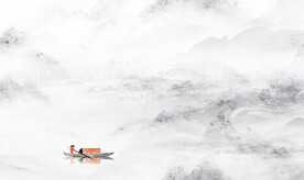 高清简约山水