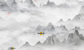 高清简约山水