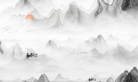 高清简约山水