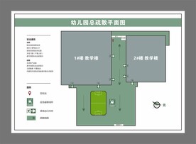 幼儿园总疏散平面图