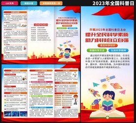2023年科普日三折页