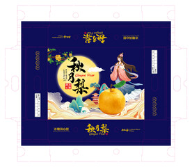 嫦娥秋月梨平面展开图