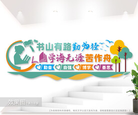 学校文化墙图片