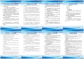 木材加工厂安全制度牌
