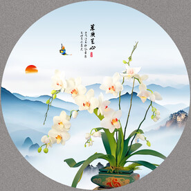 国画兰花