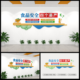 食品安全四个最严文化墙