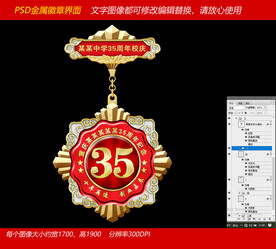 35周年庆纪念章