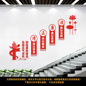 廉政楼梯文化墙