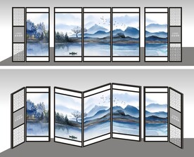 古典屏风