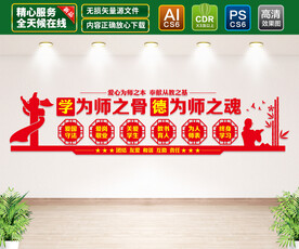 教师职业道德文化墙