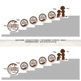 校园楼梯文化墙   