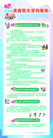 家庭医生签约服务展架
