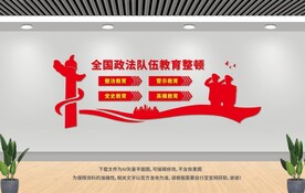 政法整顿展板