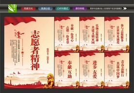 志愿者展板