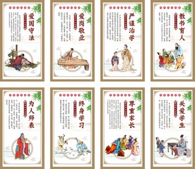 教师职业道德展板