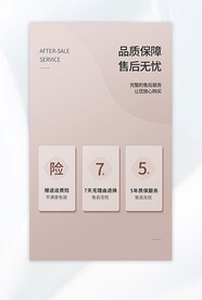 电商售后服务暖色详情psd分层