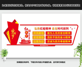 红船精神文化墙