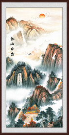 泰山装饰画泰山雄风 