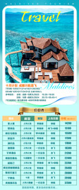 马尔代夫旅游海报