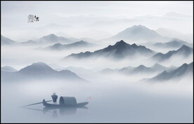 水墨山水画