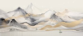 新中式水墨意境山水装饰画