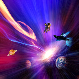紫色星空