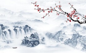 梅花背景墙