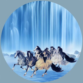 中堂画山水