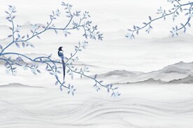 中式工笔花鸟图