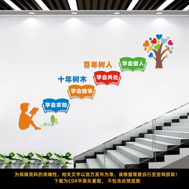学校楼梯文化墙