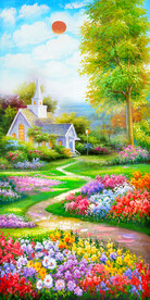 唯美小屋田园托马斯油画玄关