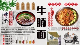 牛腩面背景墙