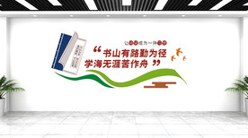 学校图书馆阅读文化墙