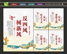 反对四风展板