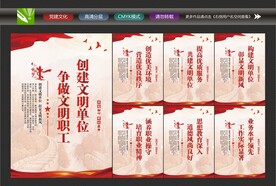 文明单位宣传展板