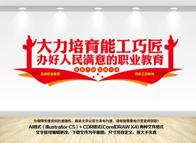 职业学校文化墙