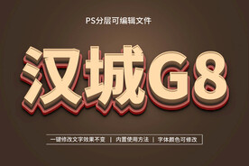 PS立体字 