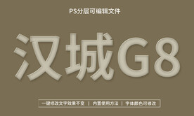 PS立体字 
