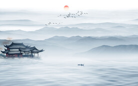 禅意山水画