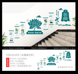 廉政楼梯文化墙